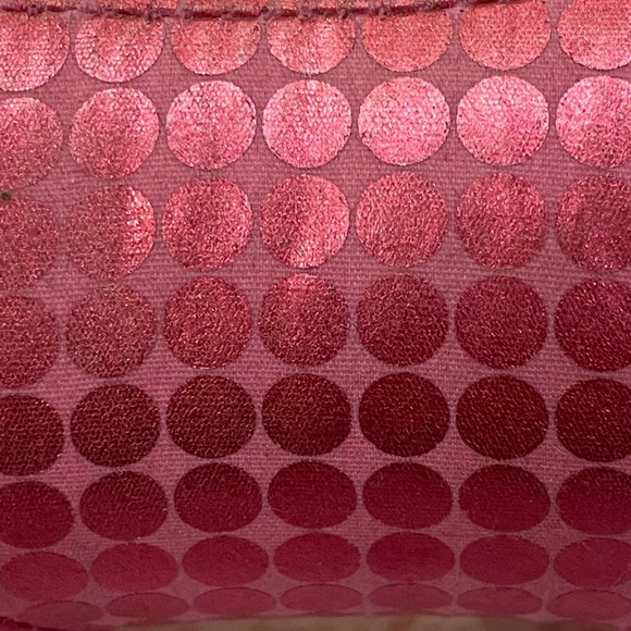 Victoria's Secret PINK Peace Metallic Shiny Pink Dot Stuffed Mini Dog - Picture 5 of 6